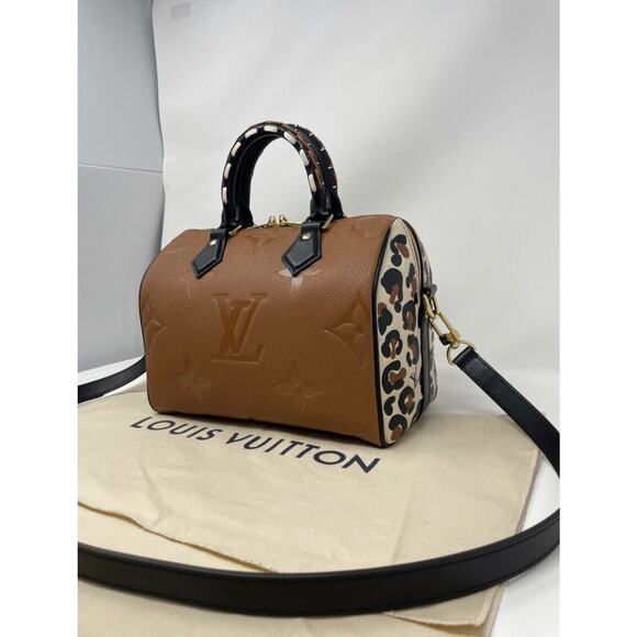 LOUIS VUITTON SPEEDY 25 WILD AT HEART Caramel Bag 🦄 Limited Edition - Picture 4 of 14